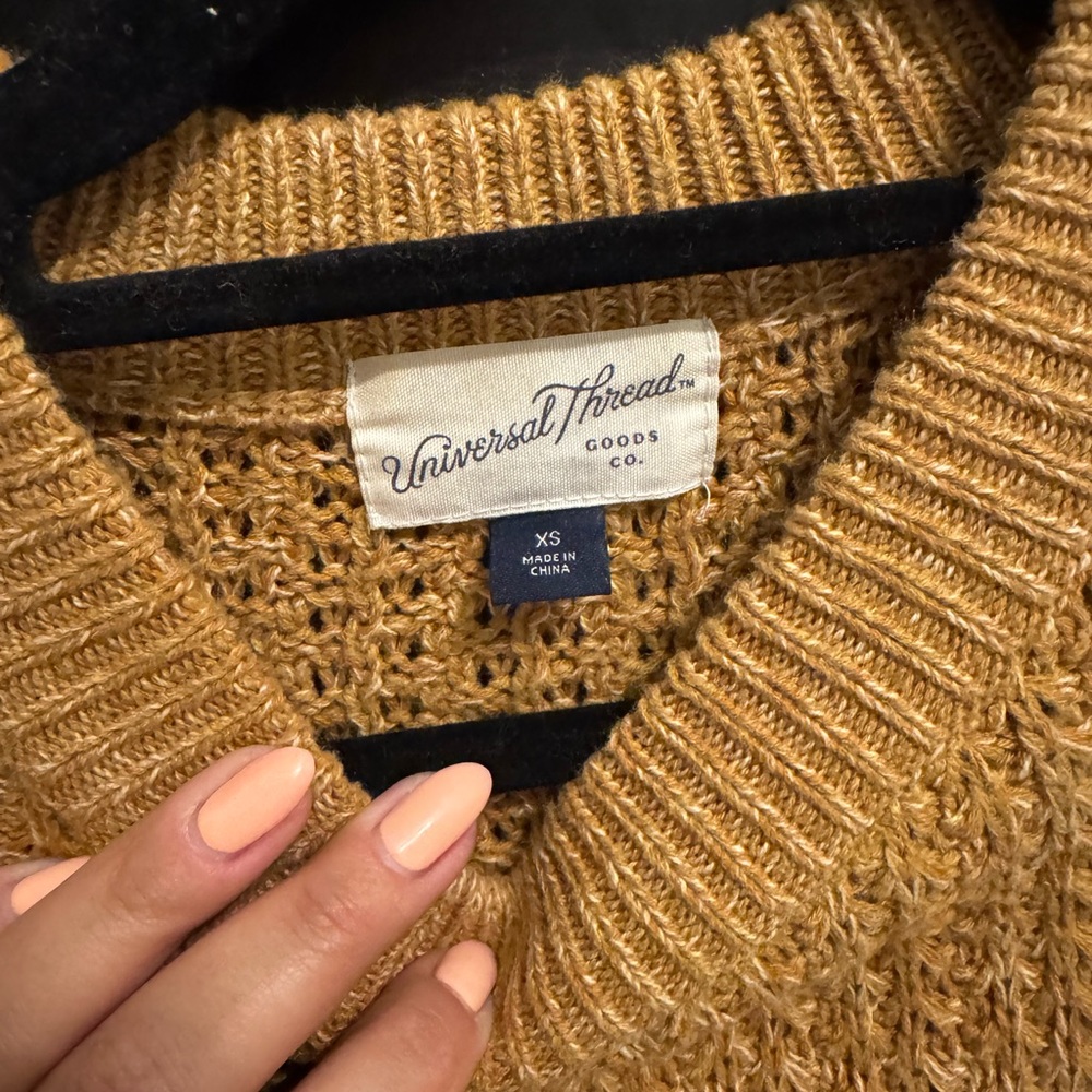 Universal Thread Golden Knit Sweater - Picture 2 of 3
